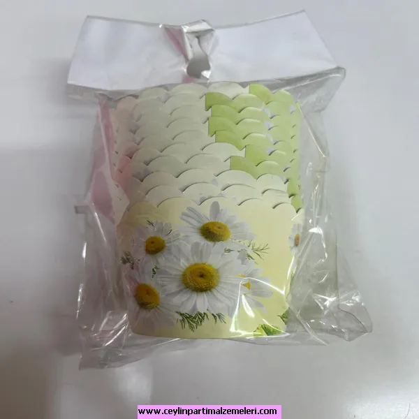 Papatya Temalı Cupcake Kabı